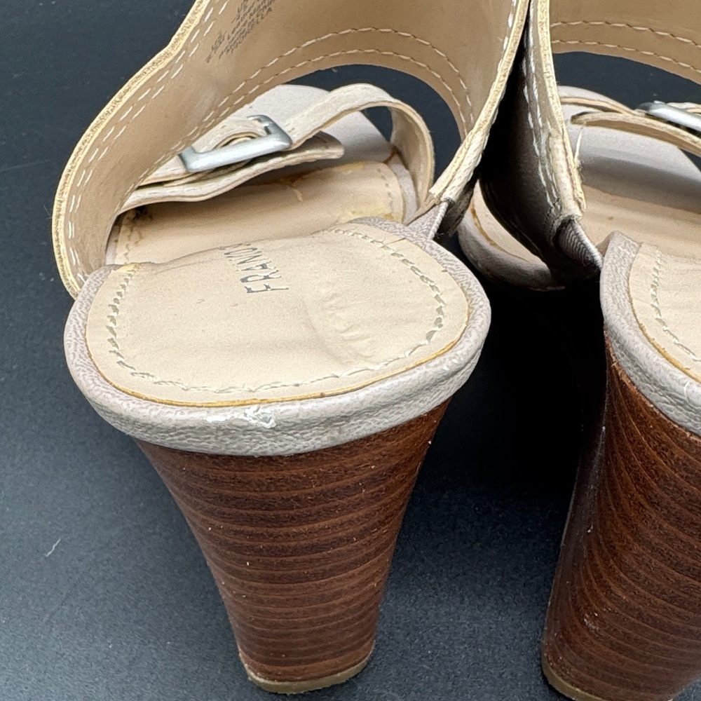 Franco Sarto Florella Tan Mules with Buckle Detail Size 6.5 - Picture 5 of 11